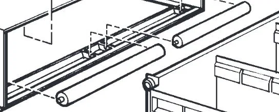 70303 – WEATHERGUARD Bed Drawer Roller, For Weatherguard Itemizer Units